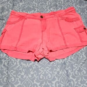 Women's Pink Casual Shorts